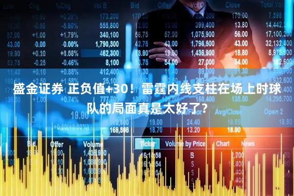 盛金证券 正负值+30！雷霆内线支柱在场上时球队的局面真是太好了？